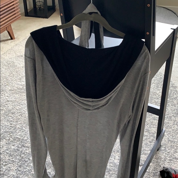 Religion UK Hooded Long-Sleeve Tee with Scarf Neck - Picture 3 of 4